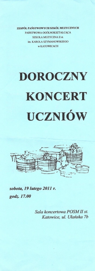 I flet - Doroczny Koncert Uczniów w POSCM II st. w Katowicach 2011