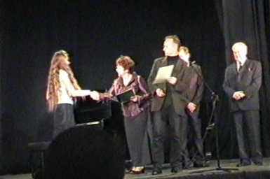 I miejsce w VII Polskim Festiwalu Fletowym w Sieradzu 2007- Ceremonia wręczenia nagród przez prof. B Świątek-Żelazną, prof. C. Traczewskiego