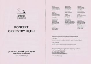 Concert by the Brass Band of the Academy of Music in Cracow Florianka Recital Hall in Krakow- Poland 2012