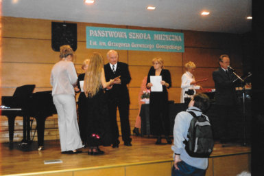 Prize awarded by the President of Ruda Slaska Andrzej Stania for Outstanding Music Achievements and for High School Results 2004